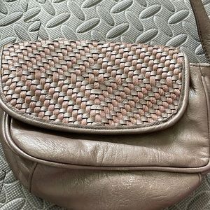 American Eagle Leather brown crossbody purse